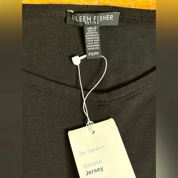 NWT Eileen Fisher Petite Viscose Jersey Dress Petite Small - Picture 9 of 9